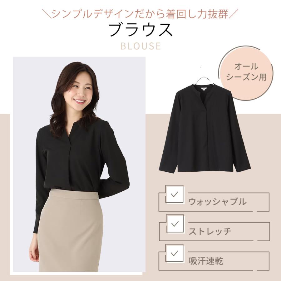 AOYAMA 【洋服の青山】ゼロプレッシャー ブラウス 長袖 AOYAMA 【洋服の青山】ゼロプレッシャー ブラウス 長袖