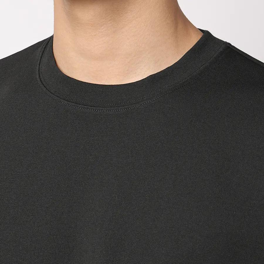 AOYAMA 【洋服の青山】Tシャツ メンズ 長袖 春夏秋冬 ブラック 黒 無地