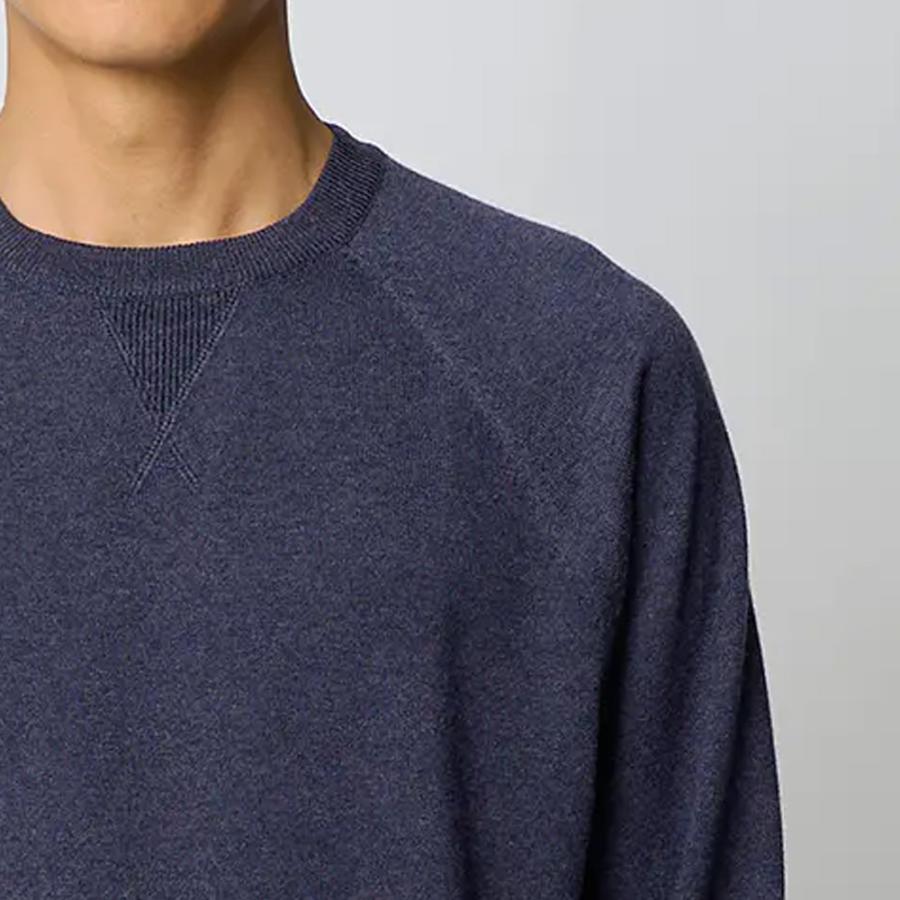 AOYAMA 【洋服の青山】クルーネックニット ラグランスリーブ 長袖