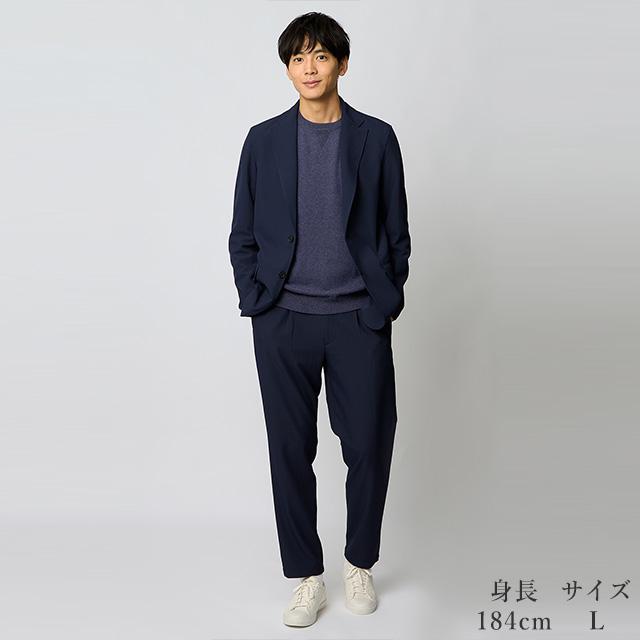 ラクーンロングスリーブニット ネイビー ラクーンロングスリーブニット