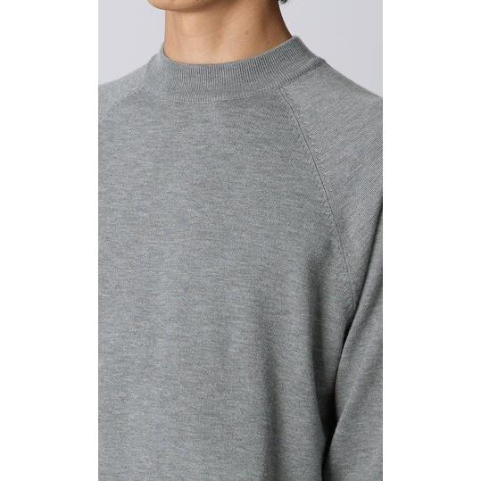 AOYAMA 【洋服の青山】モックネック ニット 長袖 メンズ 秋冬 春夏