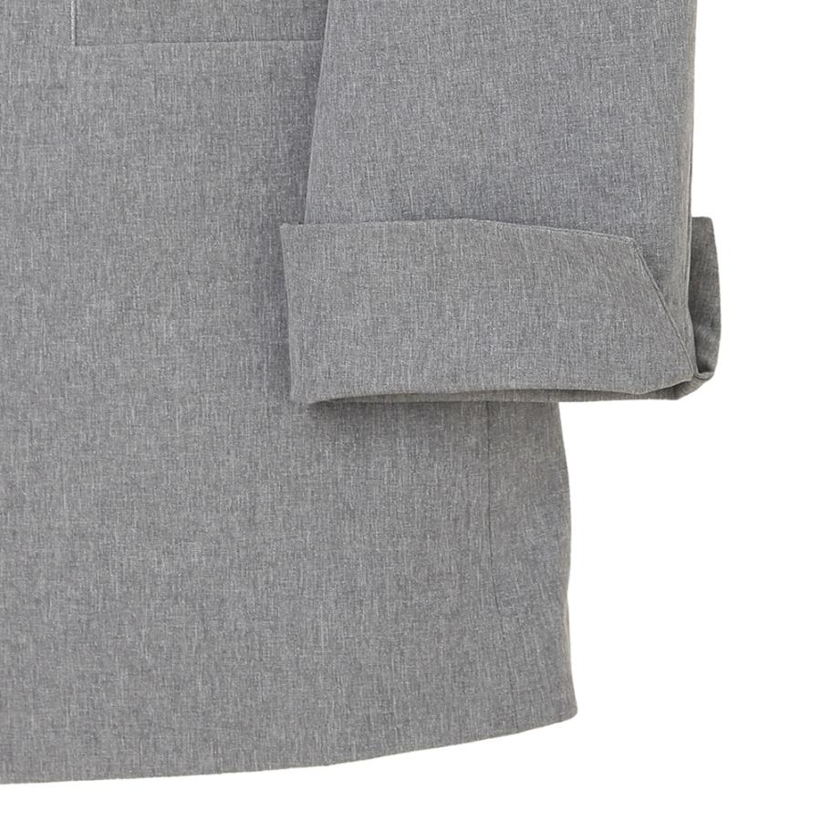 AOYAMA 【洋服の青山】ノーカラ―ジャケット レディース グレー