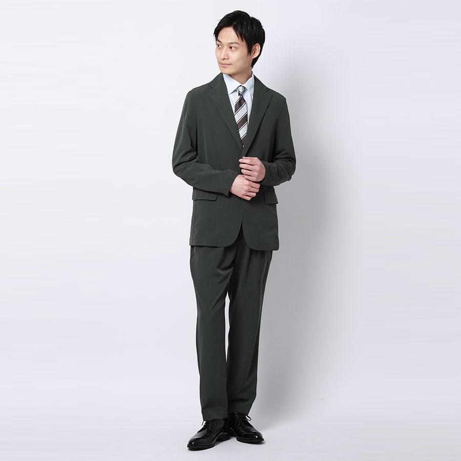 美品　ジュンハシモト ビジネススーツ セットアップ 2B 伸縮性 AOYAMA 【洋服の青山】テーラードジャケット メンズ 春夏秋冬