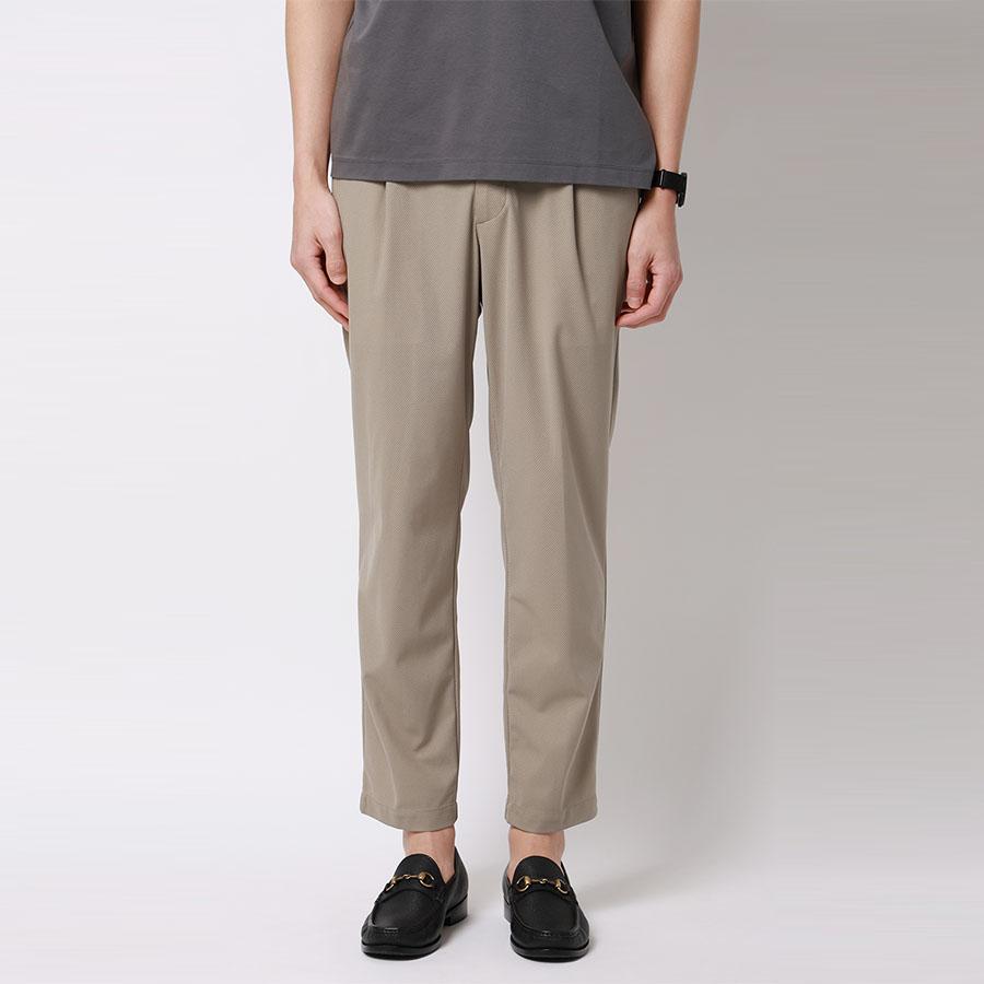 AOYAMA 【洋服の青山】裾上げ済み スラックス メンズ 春夏 ベージュ