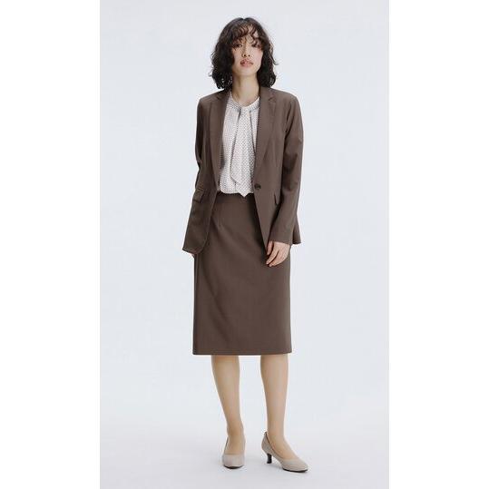 AOYAMA 【洋服の青山】ブラウン ゼロプレッシャースーツ タイト