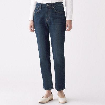 無印良品 縦横ストレッチデニムボーイフィットパンツ アンクル丈 婦人 23 （58.5cm） インディゴブル 良品計画 デニムパンツ