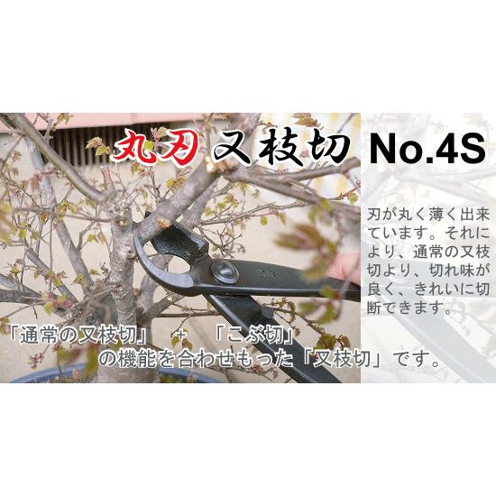 盆栽道具:兼進作 丸刃又枝切鋏(小) No.4S*資材 : 遊恵盆栽 盆栽道具:兼進作 丸刃又枝切鋏(小) No.4S*資材 : 遊恵盆栽