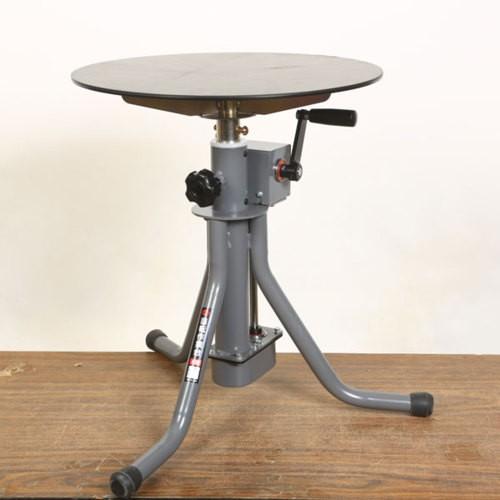 作業台：八木光手動式手入れ作業台　A型 40cm (天板ゴム張り)*　*資材の画像