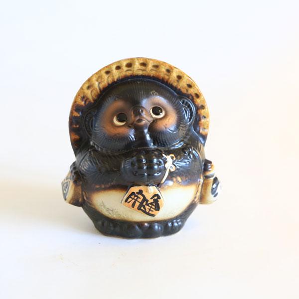 置物：信楽焼き お願い狸 5号*資材 : 遊恵盆栽 Yahoo!店 - 通販