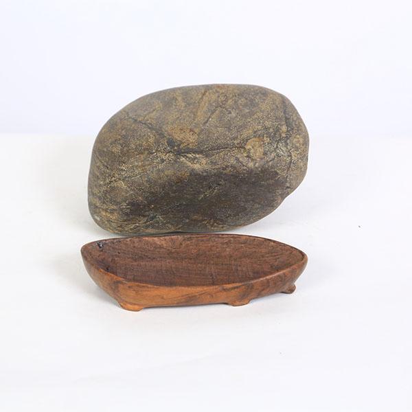 水石：瀬田川 金梨地石 現品*資材 セタガワ キンナシジ : 遊恵盆栽
