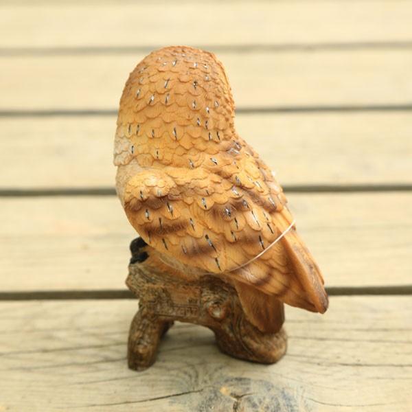 雑貨 置物・フィギュア：フクロウ小(白)*12246ふくろう : 遊恵盆栽