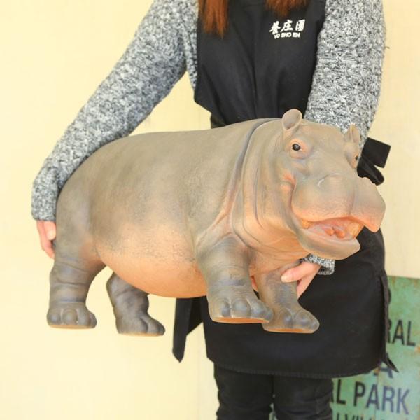 雑貨 置物・フィギュア：カバ 超特大*大型ヤマト便配送 : 遊恵盆栽