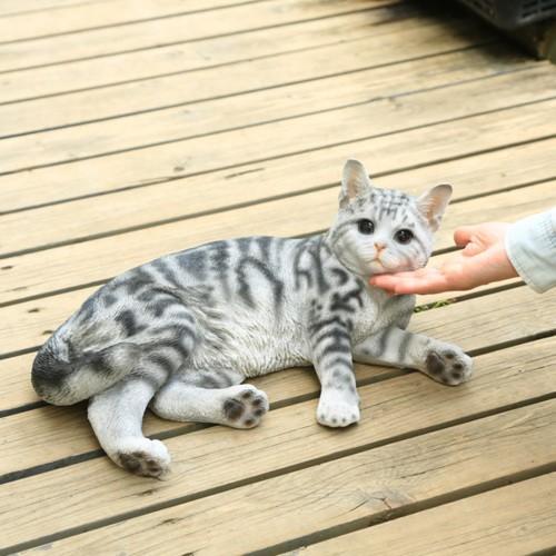 雑貨　置物・フィギュア：ねこ　アメリカンショートヘアー* ネコ　猫｜y-bonsai