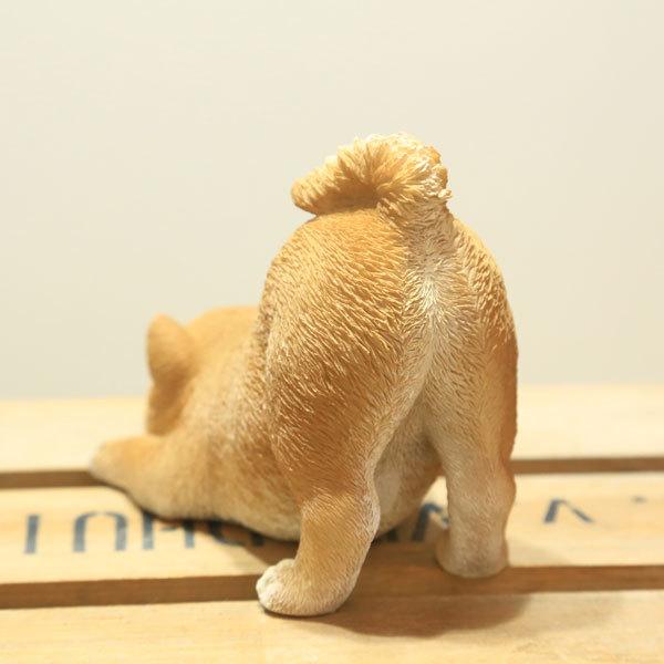 雑貨 置物・フィギュア：伏せ子シバ*柴犬 子犬 190 : 遊恵盆栽