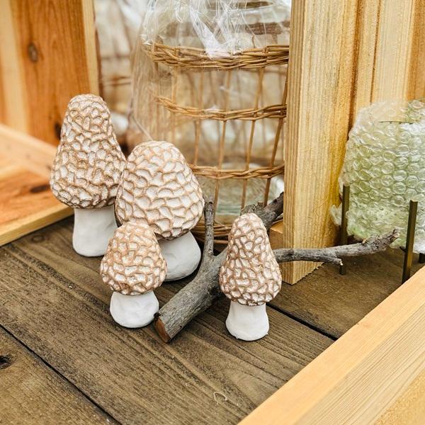 雑貨 置物 資材：きのこ L*フェイク インテリア ガーデン オブジェ