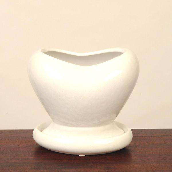 鉢：ハート型鉢（受け皿付・大） 15cm* 資材 : 遊恵盆栽 Yahoo!店