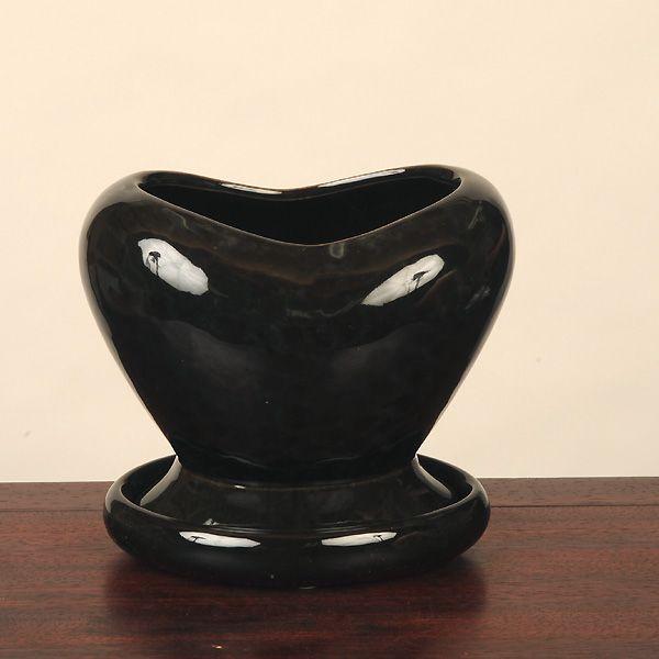 鉢：ハート型鉢（受け皿付・大） 15cm* 資材 : 遊恵盆栽 Yahoo!店