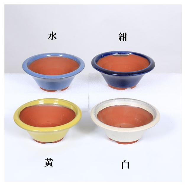 現代小鉢：燿山(英明)丸鉢　4号*資材（Yahoo!・遊恵盆栽　Yahoo!店）