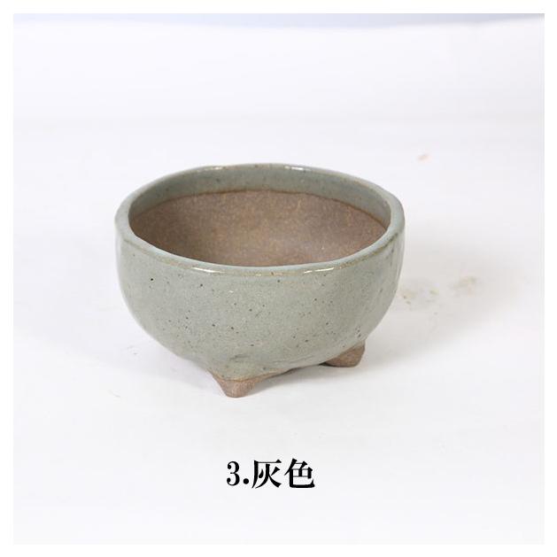 現代小鉢：祥石(二代目)ゆうき*丸鉢 4号 : 遊恵盆栽 Yahoo!店 - 通販