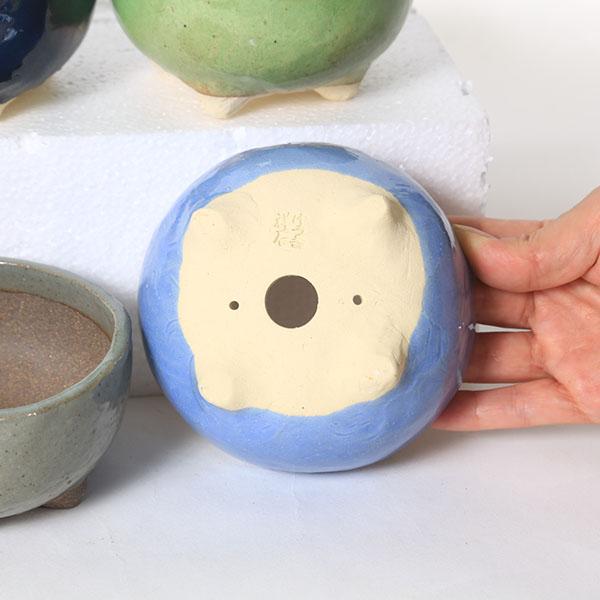 現代小鉢：祥石(二代目)ゆうき*丸鉢 4号 : 遊恵盆栽 Yahoo!店 - 通販