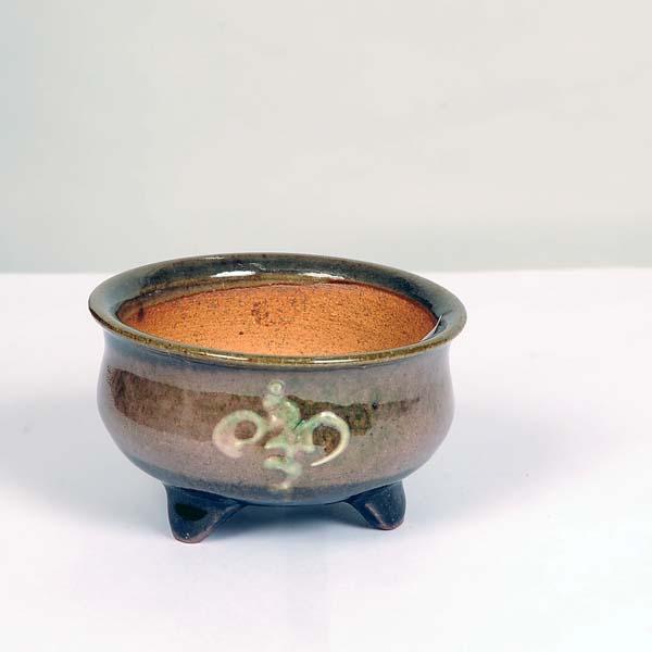 現代小鉢：平安虹泉　丸鉢　9.5ｃｍ【現】*資材