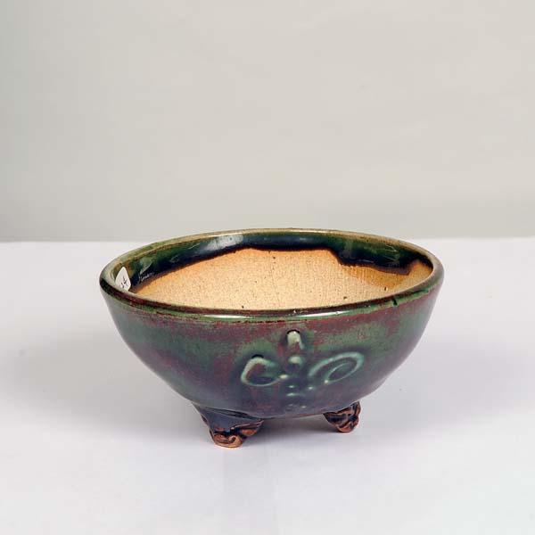 現代小鉢：平安虹泉 碗型丸鉢 12.0cm【現】*資材 : 遊恵盆栽 Yahoo