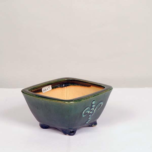現代小鉢：平安虹泉 正方鉢 11.0cm【現】*資材 : 遊恵盆栽 Yahoo!店