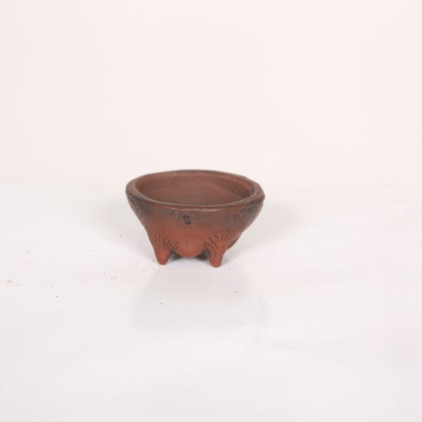 盆栽小鉢：美芸（常滑）丸変り裏鬼面鉢 5.0cm*資材 : 遊恵盆栽 Yahoo