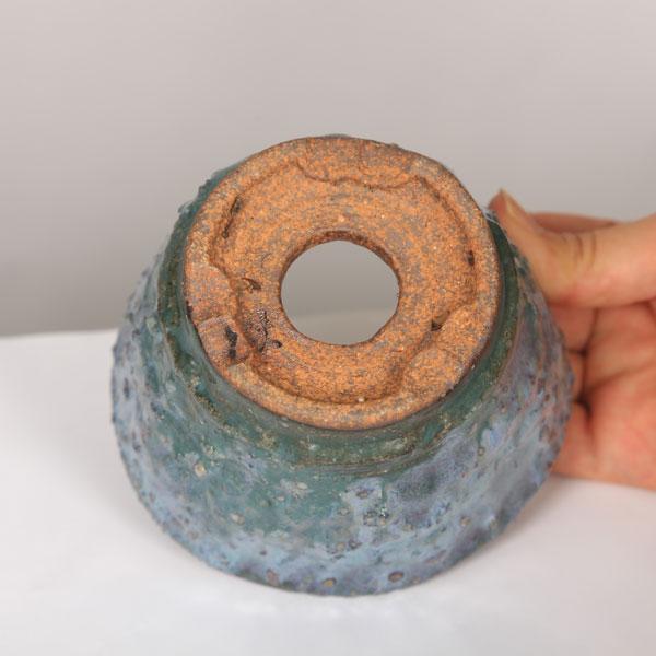 盆栽鉢　希少時代作家鉢小品盆栽鉢釉がけ信楽雲足丸鉢セット大 楽天市場】【盆栽鉢】竹鳳作 手造白釉丸鉢 小品サイズ （いよじ