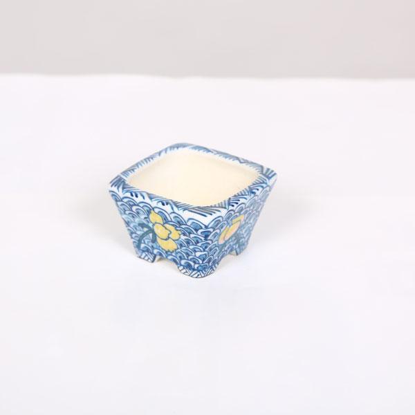 現代小鉢：祥石（二代目） 正方鉢 4.3cm【現】*資材 : 遊恵盆栽