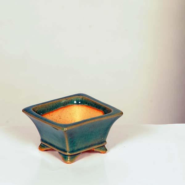 現代小鉢：柴勝 正方鉢 6.7cm【現】*資材 : 遊恵盆栽 Yahoo!店