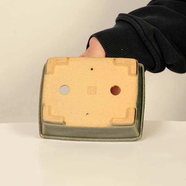 柴勝 現代小鉢：柴勝 長方鉢【現品】*shibakatu 12.9cm : 遊恵盆栽 Yahoo!店
