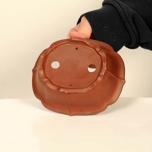 現代小鉢：柴勝　楕円モッコ鉢【現品】*shibakatu　14.3cm_2
