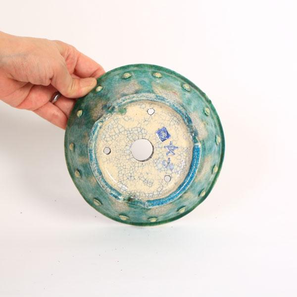 現代小鉢：越前文山 丸鉢 15.8cm【現品】*bunzan : 遊恵盆栽 Yahoo!店