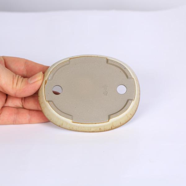 現代小鉢：青香 楕円浅鉢 10.2cm*seika : 遊恵盆栽 Yahoo!店 - 通販