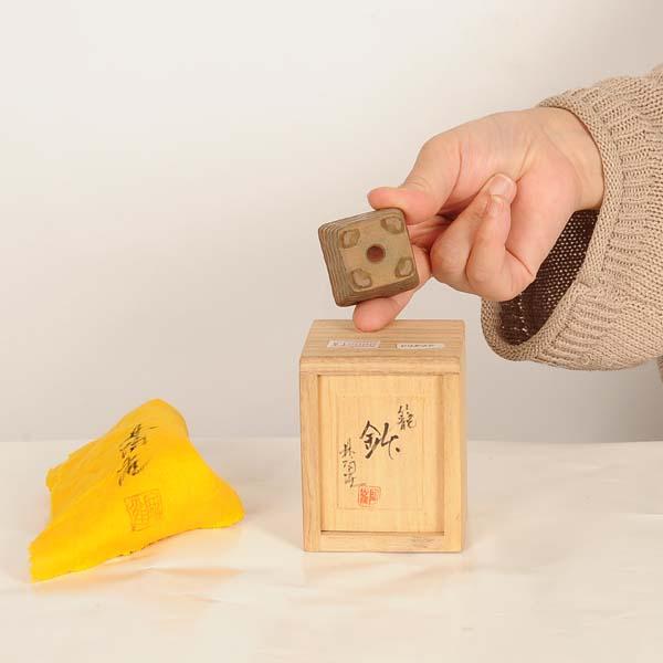 現代小鉢：陶雀 正方鉢『籠』【現品】*toujyaku 3.9cm : 遊恵盆栽