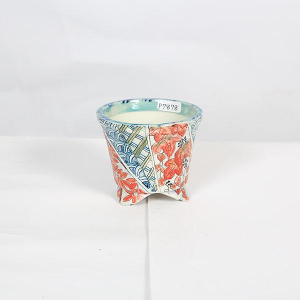 現代小鉢：本田影雪 足付ケンガイ丸鉢 7.6cm【現品】*eisetu : 遊恵