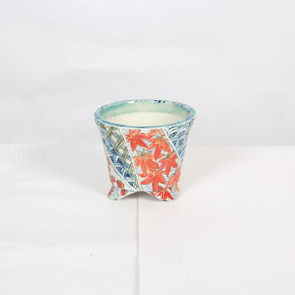 現代小鉢：本田影雪 足付ケンガイ丸鉢 7.6cm【現品】*eisetu : 遊恵