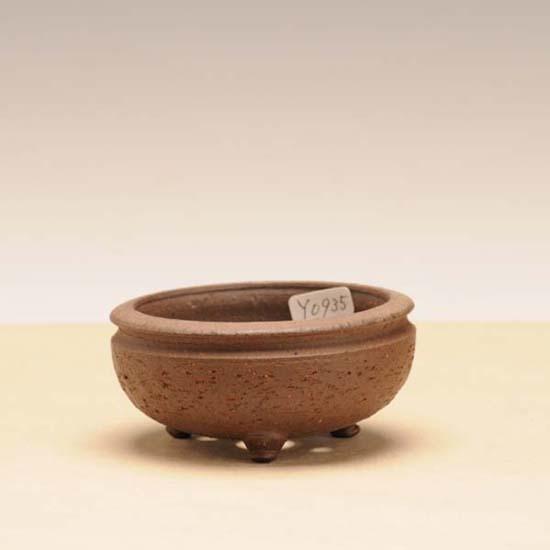 小品盆栽鉢 / 作家：英明 盆栽小鉢：英明（耀山） (丸鉢 9.0cm)* 資材 : 遊恵盆栽 Yahoo