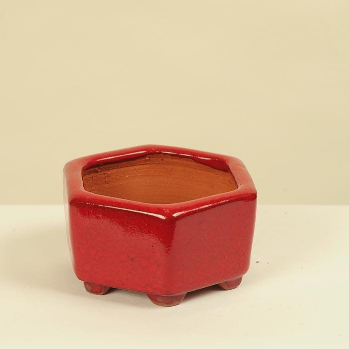 小品盆栽鉢 / 作家：英明 小品盆栽鉢 / 作家：英明 盆栽小鉢：英明（耀山） (輪花鉢 6.0cm)*