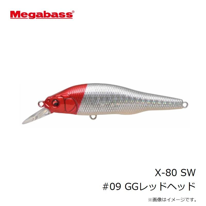 Megabass（メガバス） X-80 SW #09 GGレッドヘッド : つり具のBunBun