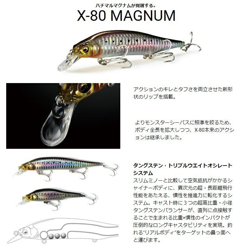Megabass（メガバス） X-80マグナム #GGレインボー : つり具のBunBun