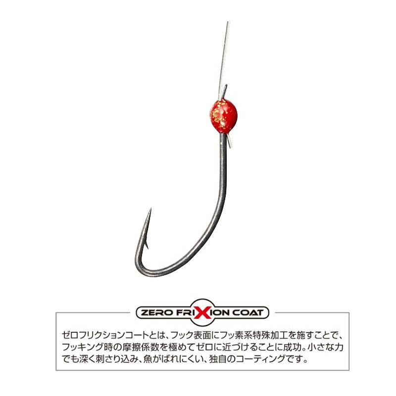 VARIVAS（バリバス） VAW-362 ワカサギ仕掛け 桧原MAX 6本鈎 紅金玉