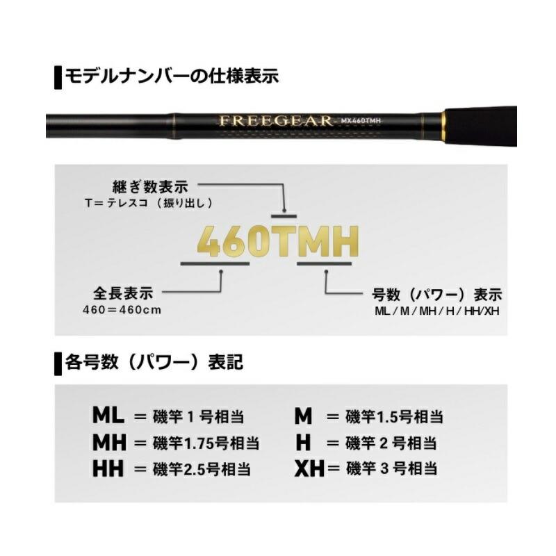 DAIWA（ダイワ） フリーギア MX 460TMH : つり具のBunBun Yahoo!店