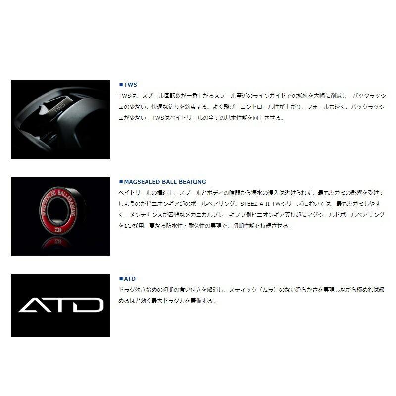 DAIWA（ダイワ） スティーズ A II TW 1000L / 左ハンドル : つり具の