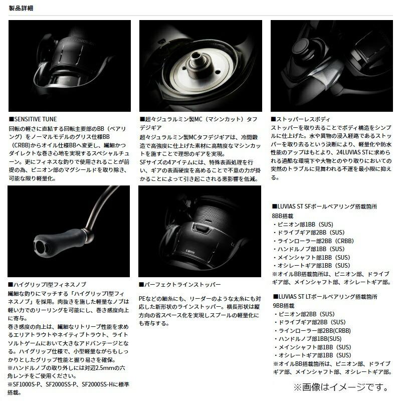 DAIWA（ダイワ） 24 ルビアス ST SF2500SS-H : つり具のBunBun Yahoo