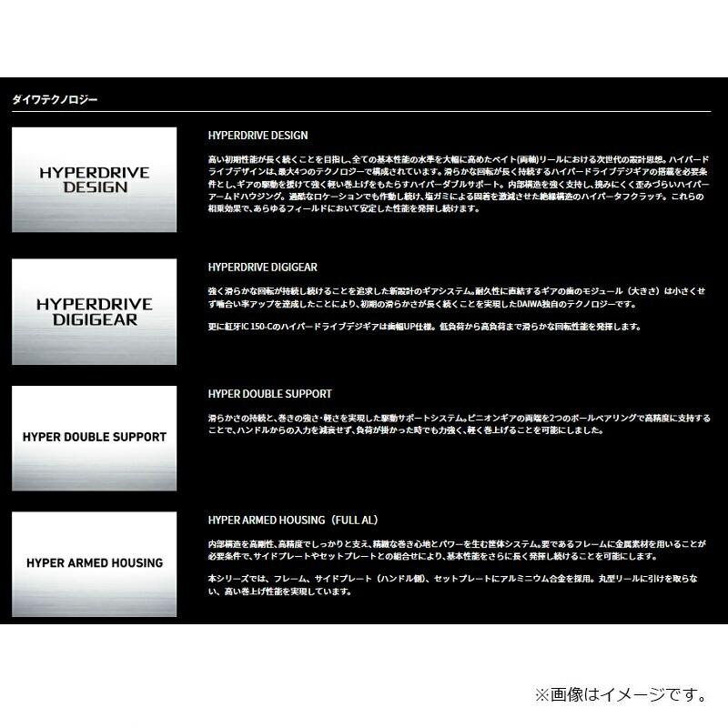 DAIWA（釣り） - ダイワ 25 紅牙集積回路 150P-C / 右手持ち部分