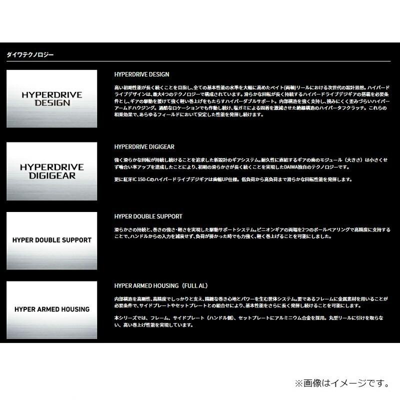 DAIWA（釣り） - ダイワ 25 紅牙集積回路 150PL-C / 左手持ち部分