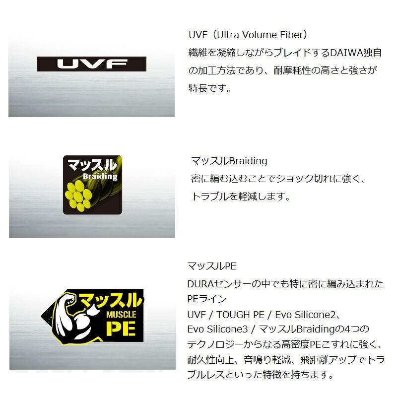 DAIWA（ダイワ） UVF PEデュラセンサーX12EX+Si3 300m 5C 0.8号