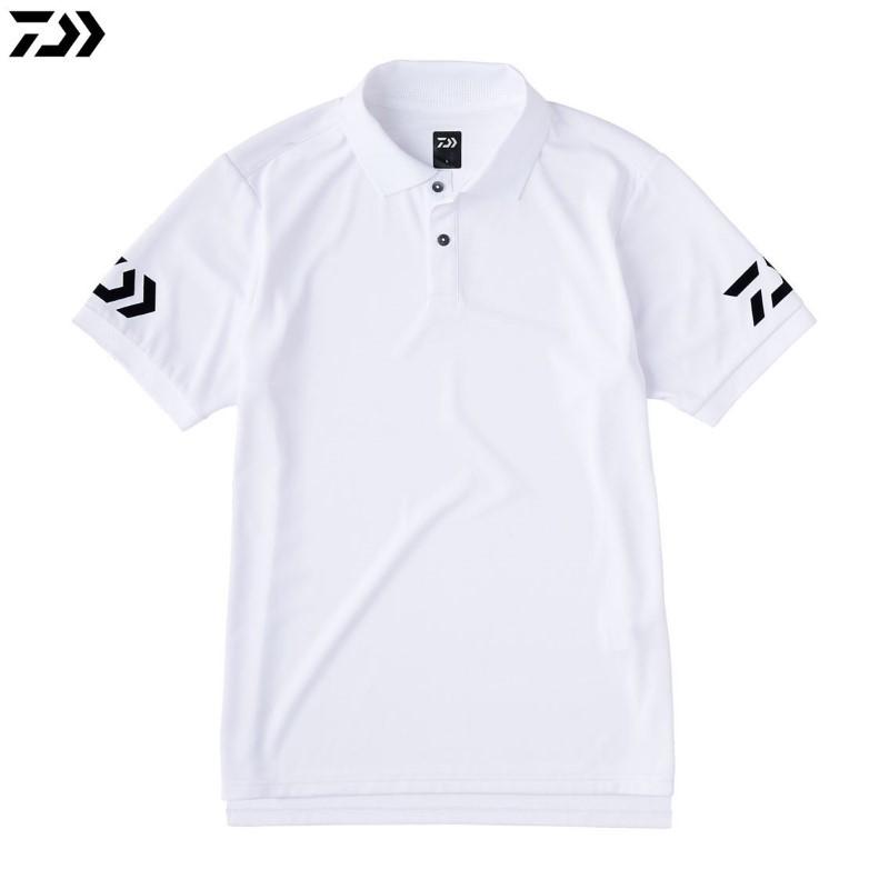 DAIWA（ダイワ） DE-7925 半袖ポロシャツ ホワイト×ブラック 4XL